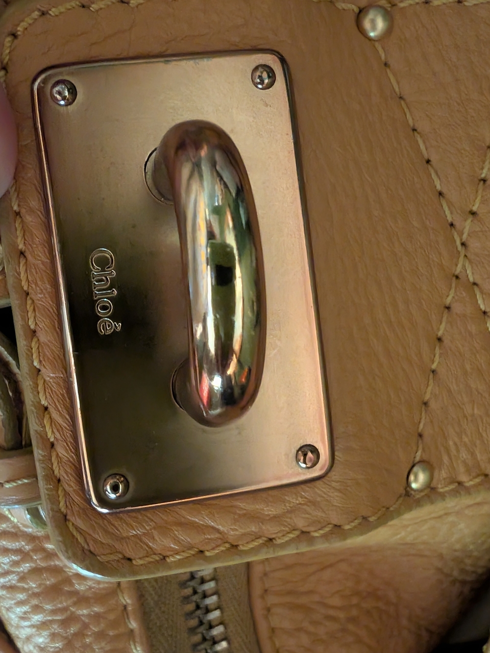 Y2K Chloé Paddington Shoulder Bag - Tan/ NO LOCK - Picture 11 of 16